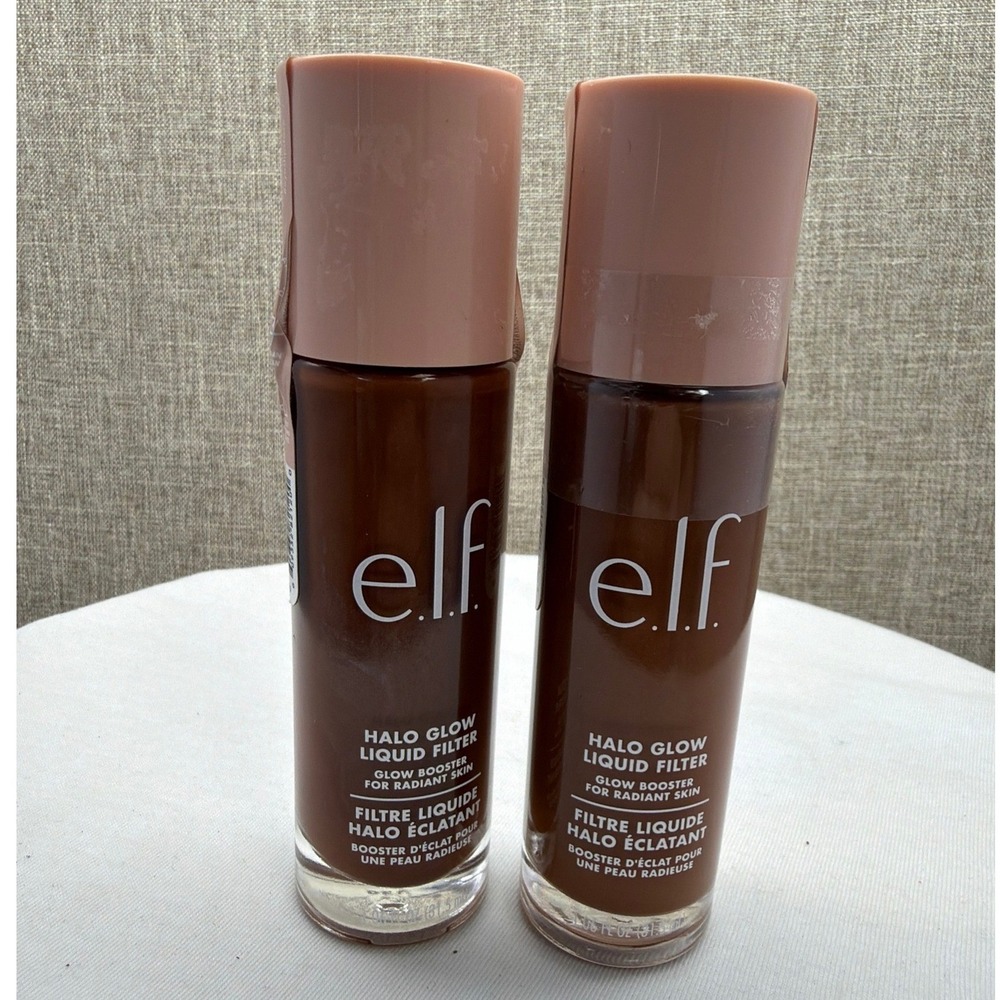 ELF Halo Glow Liquid Filter Glow Booster Radiant Skin 8 Rich Set of 2 NEW